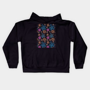 Abstract flowers Kids Hoodie